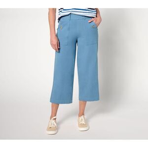 Anybody Women's Pants Sz S All-Stretch Twill Cropped Pant Blue A642842